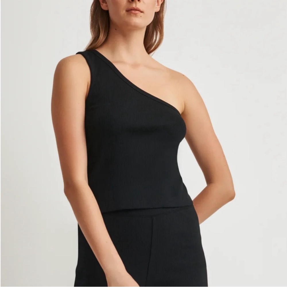 NWT - SKIN INGEBORG ONE SHOULDER RIBBED TANK